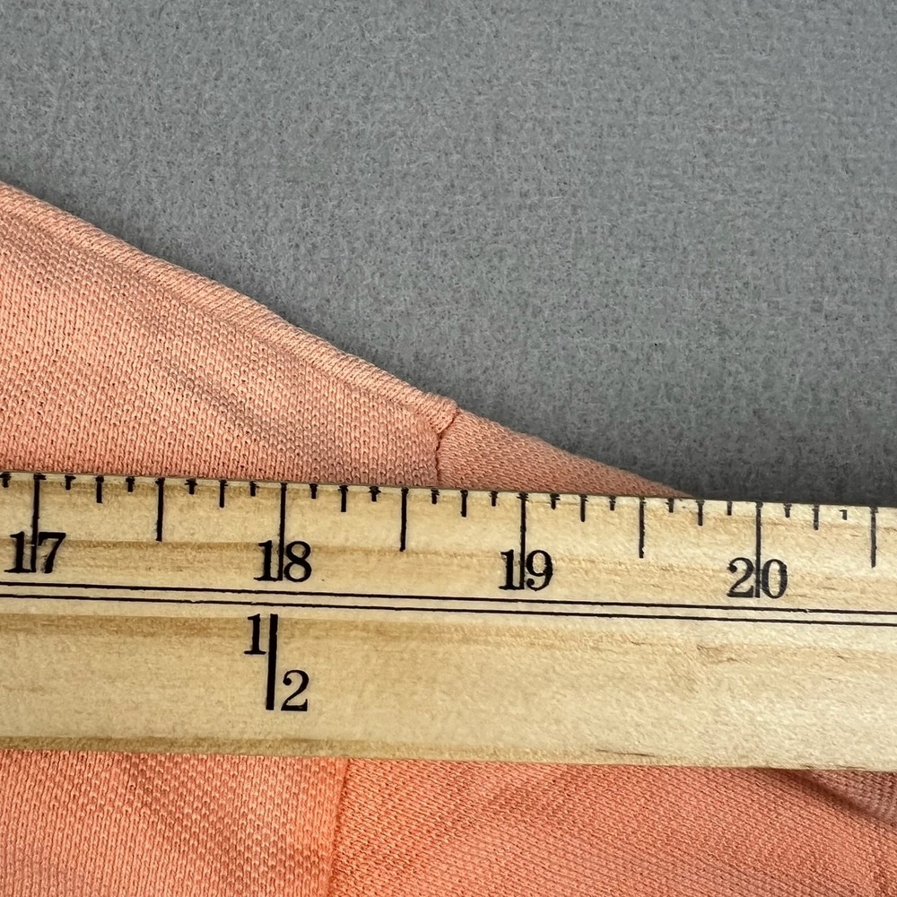 Vintage Duck Head Men XL Sunkissed Orange Solid Pique Polo Shirt Made in USA 90s - Picture 5 of 7